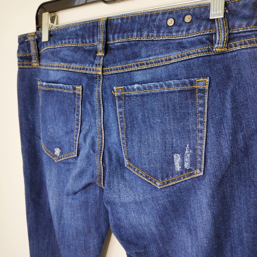 Cabi Slim Boyfriend Denim Jeans Distressed Size 4 - Picture 7 of 8